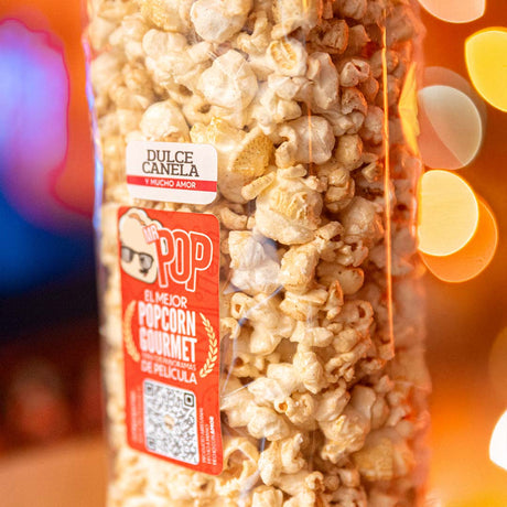 Bolsa de palomitas de maíz gourmet sabor Dulce Canela de Mr Pop, 1,5 L